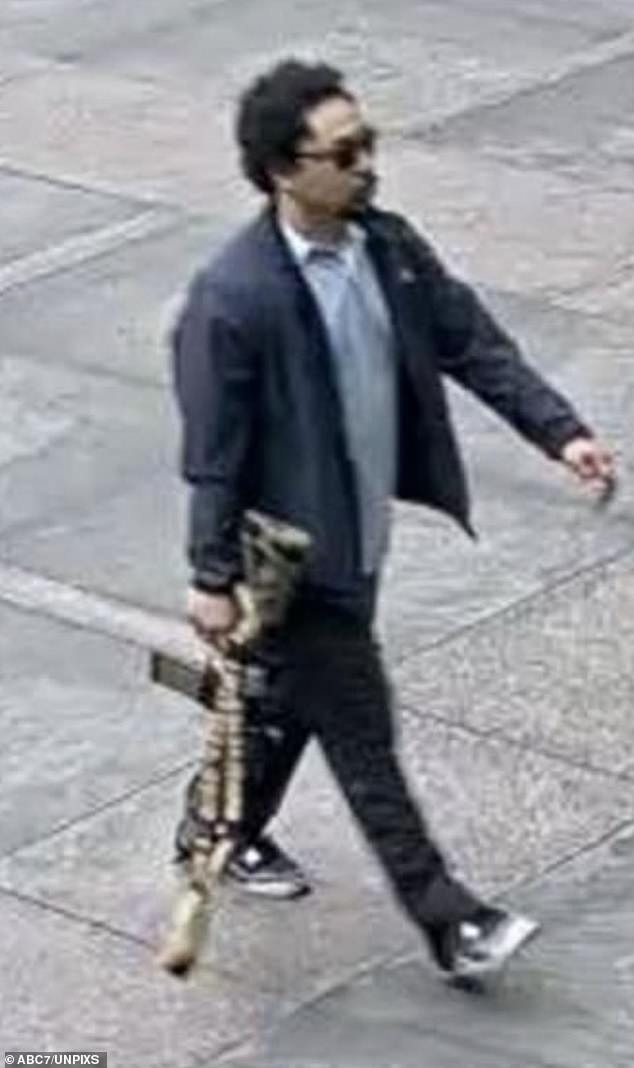 The tragedy unfolded Monday night when Shane Tamura, 27, of Las Vegas exited a double-parked BMW armed with a rifle before entering the midtown-Manhattan skyscraper