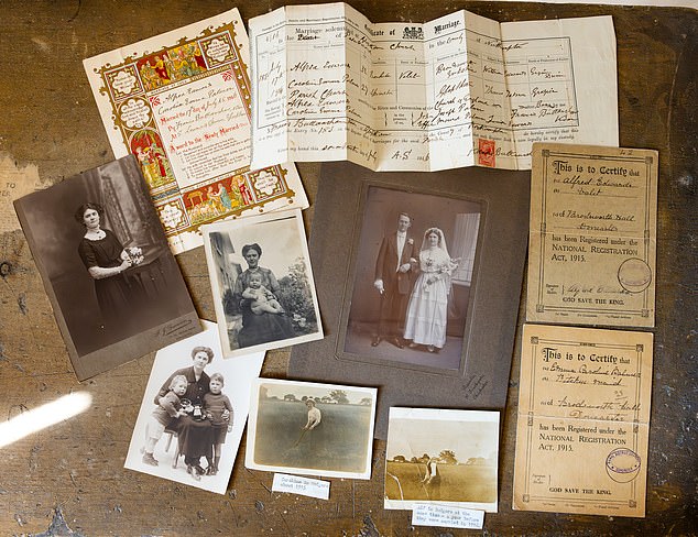 The trove of objects and photographs sheds light on the romance between Alf Edwards and Caroline Palmer