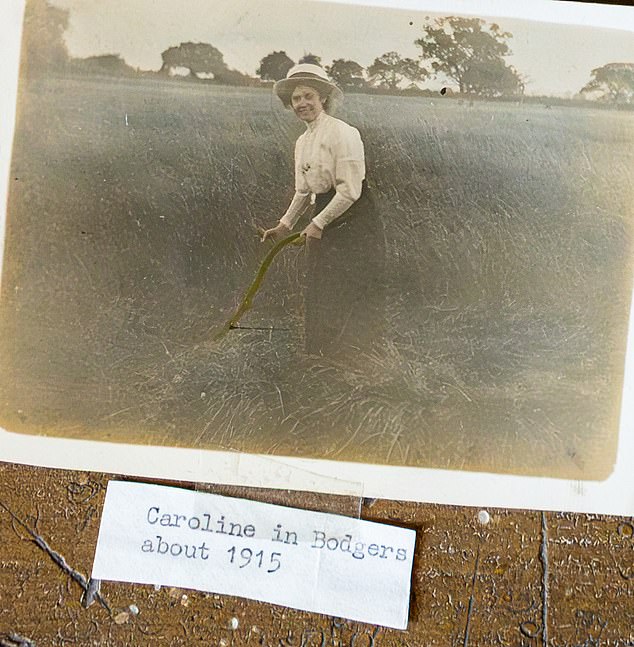 A picture of Caroline in 1915. She married Alf the following year