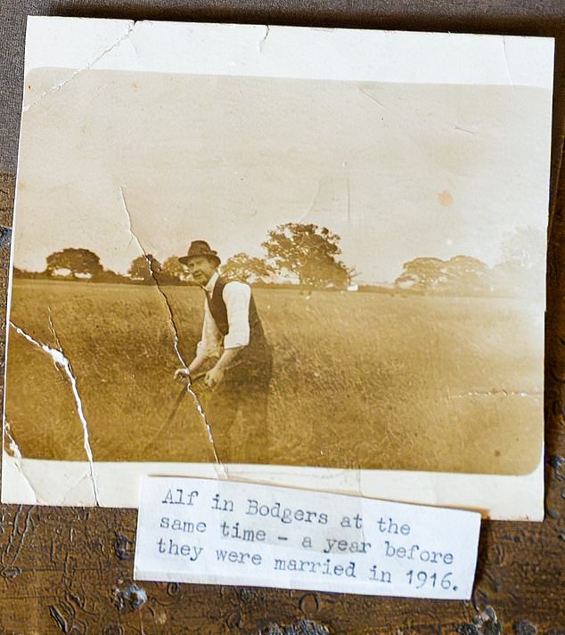 Alf pictured in 1915. He married Caroline the following year