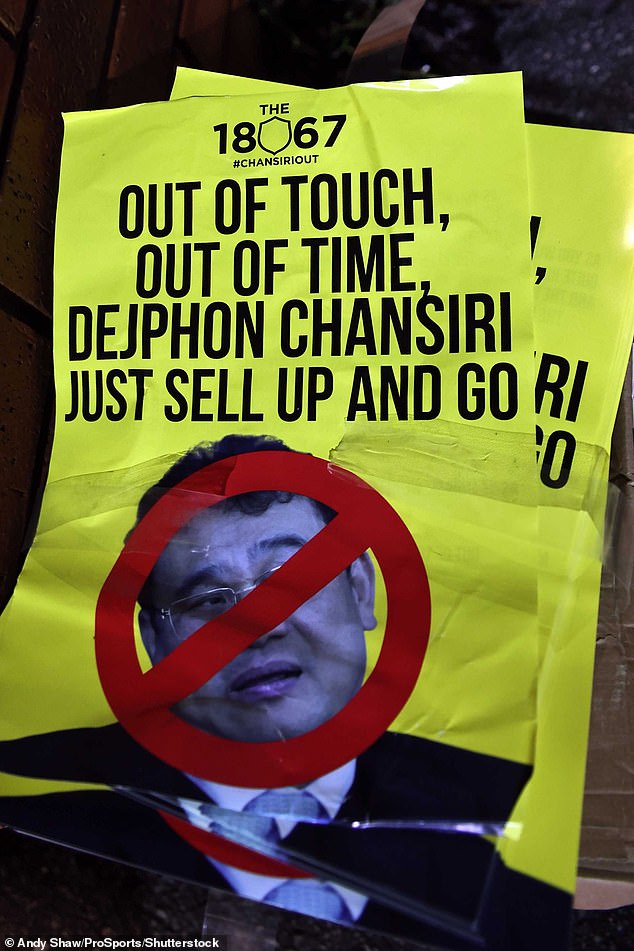 Owner Dejphon Chansiri is one of the most unpopular in England, and we suspect he has had a role in our ban
