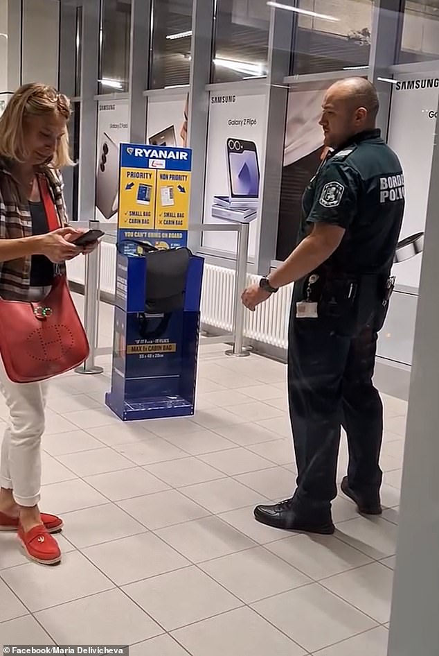 Nikolay Stefanov, who witnessed the shocking ordeal and captured the video footage, said that he believed the airline had initially offered the woman to pay extra for her baggage