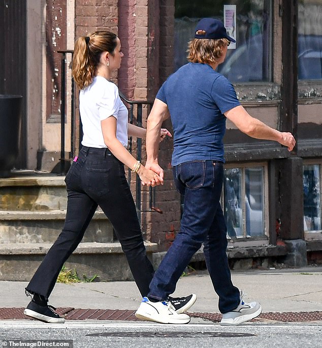 They were glimpsed indulging in a romantic stroll in the Green Mountain State