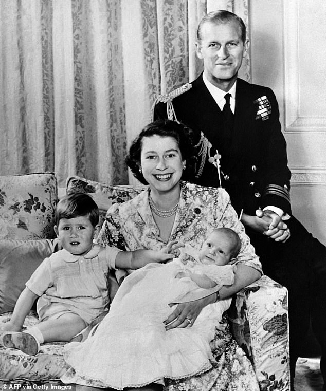 Princess Anne, pictured alongside her parents and brother Charles, was born at Clarence House on August 15, 1950 weighing exactly 6lbs