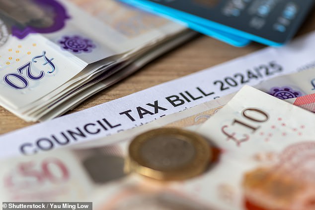 The total which will be raised by council tax this year is £50.2bn – an average of £1,768 per household