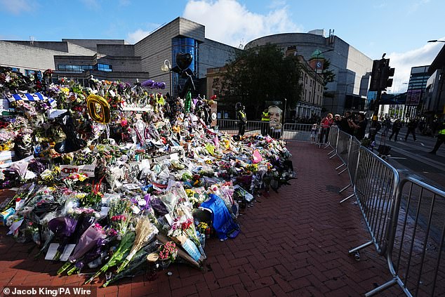 Flower honours for the late Ozzy Osbourne have continued to mount along Broad Street
