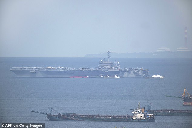 The nuclear-powered ship is in the area taking part in Australia's biennial Exercise Talisman Sabre