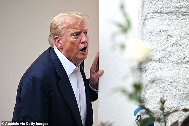 The US President arrived back at the White House after meeting with Sir Keir in Scotland this week