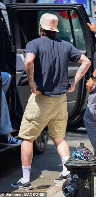 Brooklyn's return to the U.S. comes as his family continue their annual St Tropez getaway