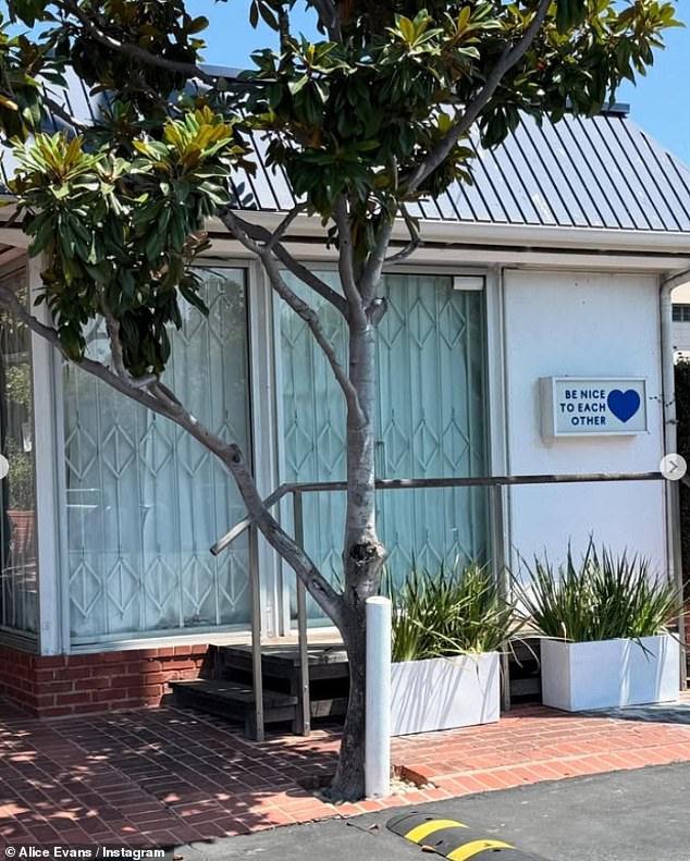 The star took a trip down memory lane after visiting her old neighbourhood in Melrose/Fairfax in Los Angeles but  found 'the whole place abandoned' as she explained many shops were shut