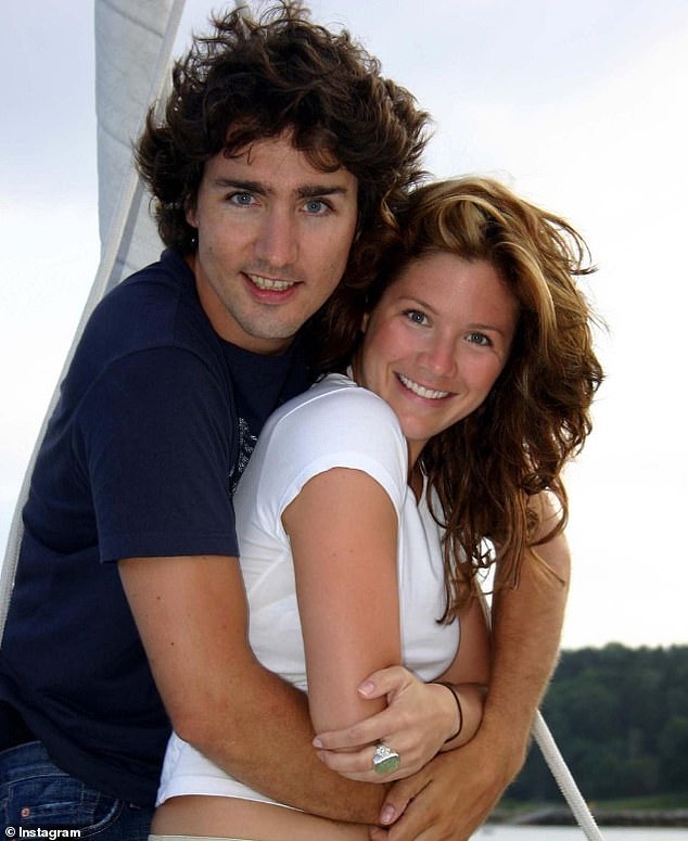 The former Canadian Prime Minister is pictured with his wife in their younger years
