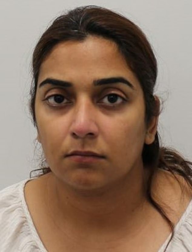 The abuse was exposed in July 2021 after Salima Fajal, pictured, called a three-year-old girl's parents to inform their child's nose was bleeding
