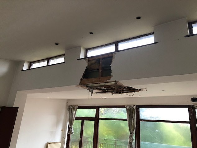 Cat documented how the 1950s property was stripped back, with ambitions to create a grand entrance hall, demolish a living room mezzanine floor and extend the bedrooms and terrace