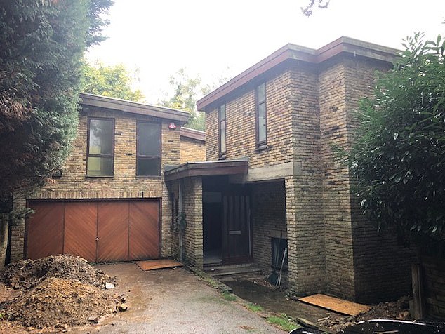 The couple applied for permission to build an external staircase, roof-lights and a new car port, front garden (pictured) and gate