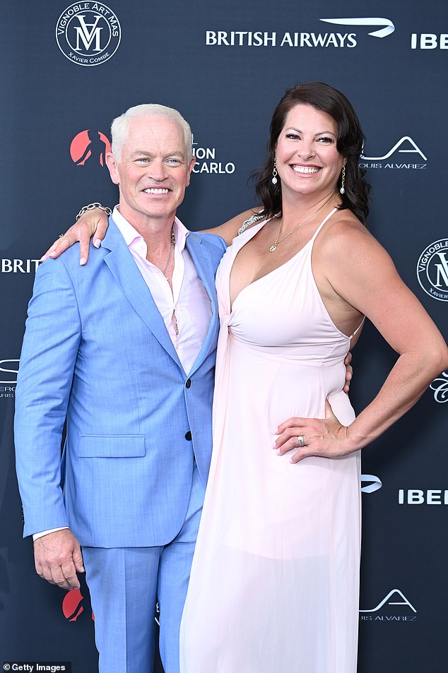 McDonough clarified that the contractual demand was at his behest, and not that of his spouse Ruve McDonough, who he's been wed to since 2003. Pictured in 2022 in Monte Carlo
