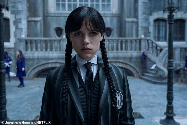 The American supernatural comedy series follows Jenna as the spooky Wednesday Addams