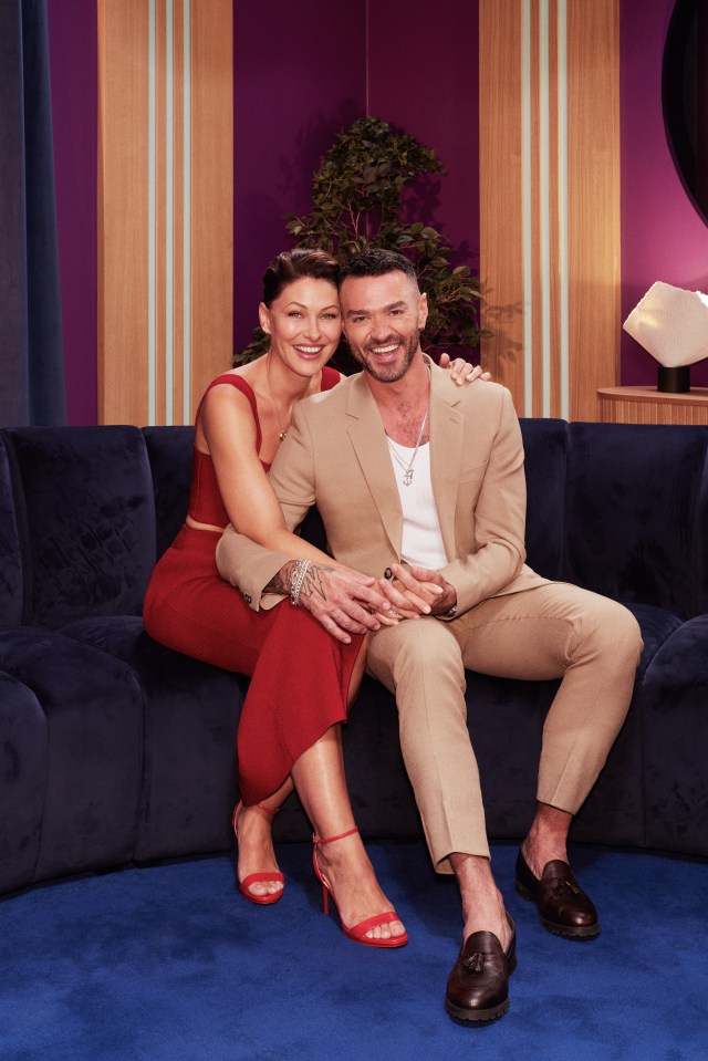 Emma Willis and Matt Willis, hosts of Love is Blind: UK, Season 2.