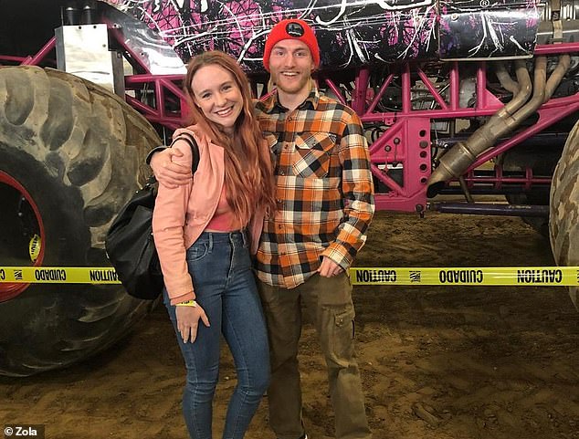 The suspect was later identified as 29-year-old Shotsie Michael Buck Hayes (right) of Danville. He is pictured with his wife, Mary Alice, who filed for divorce just two weeks prior to the alleged attack