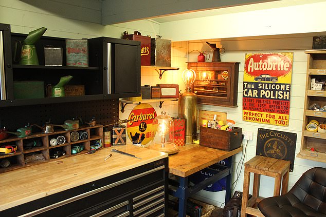 These are some of the finds stored inside one of the 61-year-old host's own sheds