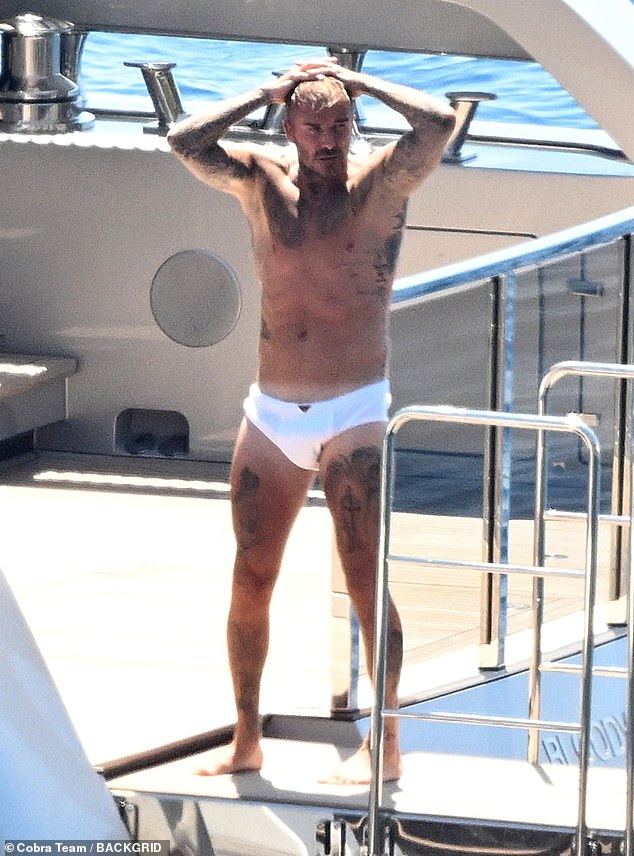 Cruz appeared to have borrowed his father David's pants after he was seen in a similar pair