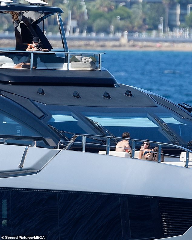 Victoria looked on from the top deck of the boat