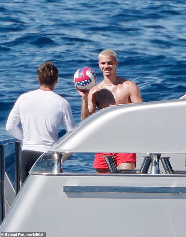 Romeo kept busy playing ball with a pal