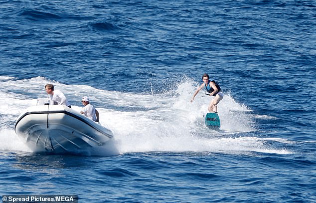 The speed boat carried two members of the crew