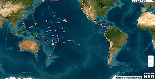 Australia added to tsunami warning list, along with fifteen nations across the globe