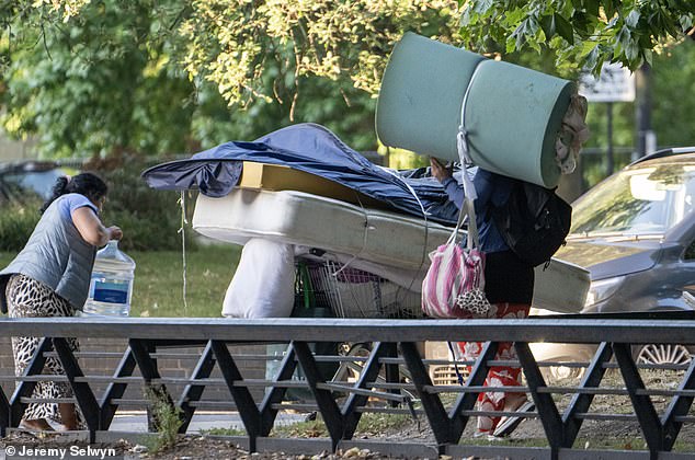 The eviction action was the fourth time groups of homeless people living in tents have been moved on from the land over the past year