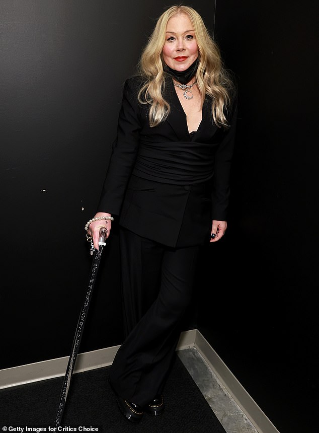She made the disclosure while discussing her health problems during an appearance on Kelly Ripa's podcast Let's Talk Off-Camera; pictured January 2023