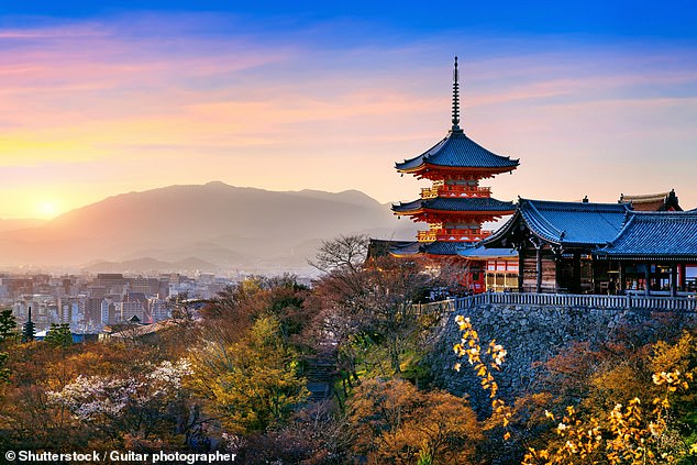 This initiative is more than a flight promotion, as it aims to combat overtourism in popular cities, such as Tokyo and Kyoto (pictured), and encourage exploration of less-frequented areas of Japan