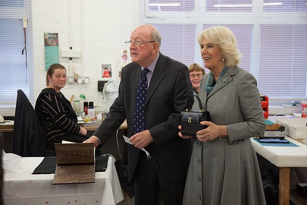 In 2020, Camilla visited Launer's factory in Walsall, where she was welcomed by CEO Gerald Bodmer