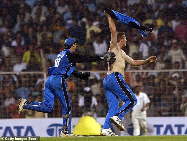 India did not forget the image of Andrew Flintoff wheeling away with his shirt ripped off after sealing victory in an ODI in Mumbai in 2002
