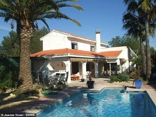 Joanne was then faced with Spain 's tough tenancy laws which could have seen her spend years and thousands of pounds to evict the tenant, who was a Spanish citizen. Pictured: Joanne's luxury Spanish villa