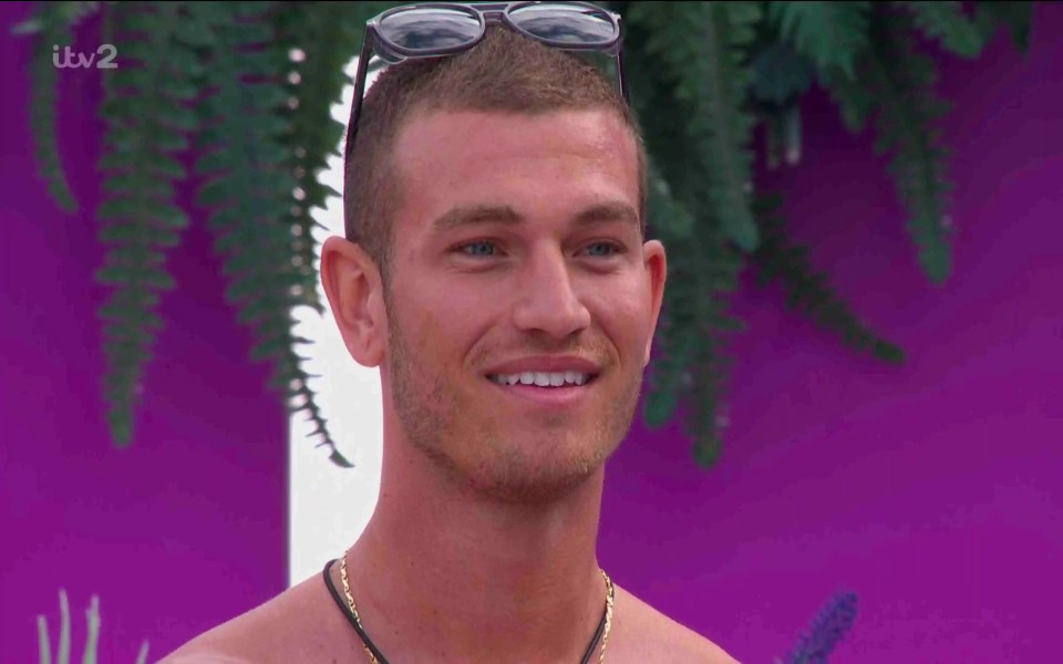 Smiling man from Love Island.