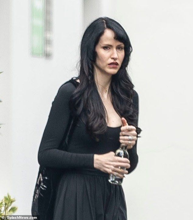 Mourners attended the private service today at Ozzy's Buckinghamshire mansion
