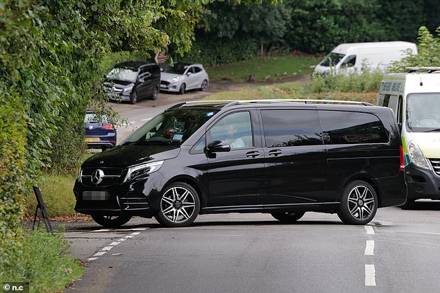 Cars were seen arriving at the estate this morning, with mourners expected to attend including Metallica frontman James Hetfield, and Sir Elton John