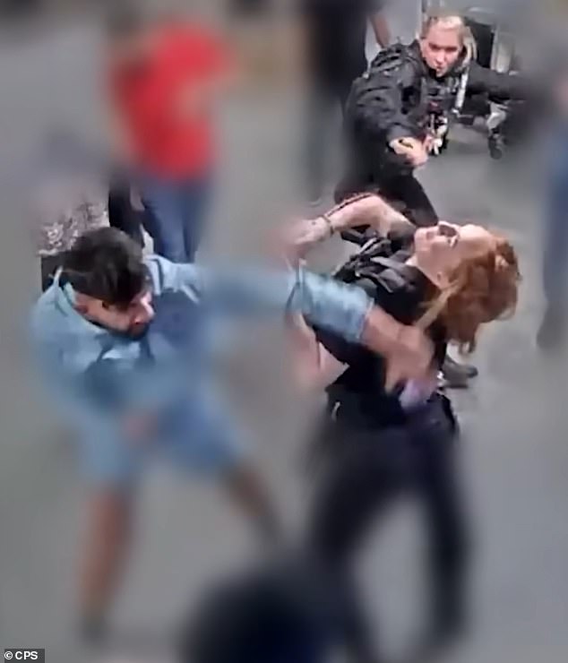 The court was provided with CCTV footage showing the moment PC Lydia Ward was punched