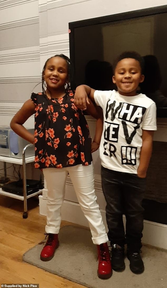 The siblings (pictured) were pulled from the sea in Salou after getting into difficulty in the water