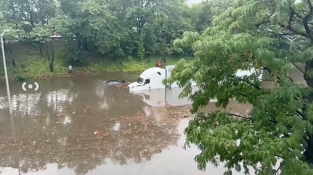 Rain has brought significant flooding to parts of New York City, including Bayside, Queens, as this Citizen App video shows.https://citizen.com/explore?q=bayside