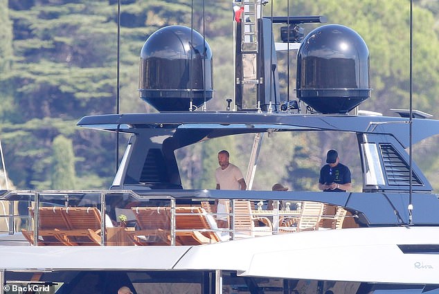 The Beckhams have been soaking up the sun on their yacht in recent days in the south of France, with the only person not present being their eldest son Brooklyn, 26
