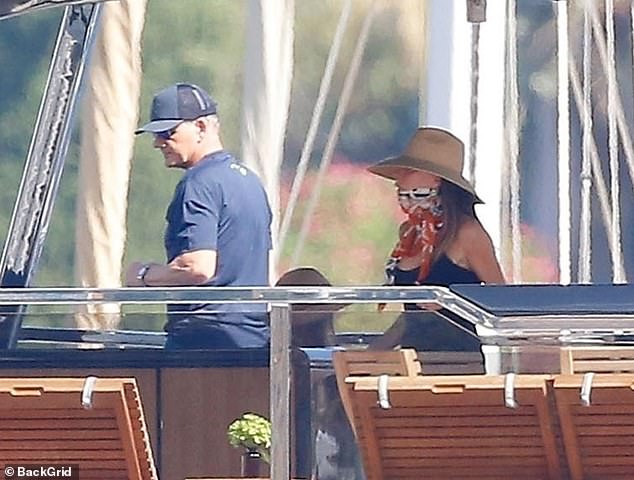 The Beckhams and the Ramsays have been close family friends for many years and often holiday together (pictured: Gordon and Victoria)