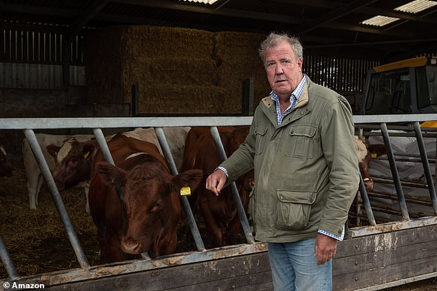 Pictured: The broadcaster with his beloved cows. The animal that has tested positive for TB is believed to be a cow, who is pregnant with twin calves