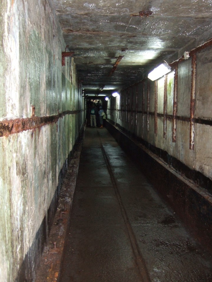 Interior of an abandoned Soviet-era nuclear missile base.