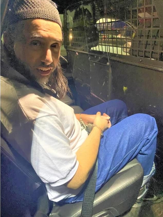 Aswat pictured in Immigration and Customs Enforcement custody in 2022. He pleaded guilty in 2015 to trying to start a terrorist training camp in Oregon and was jailed in the US