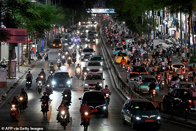 It was followed by Hanoi, in Vietnam, which ranked second. The Vietnamese capital scored the highest in humidity, meaning it was the most physically uncomfortable destination