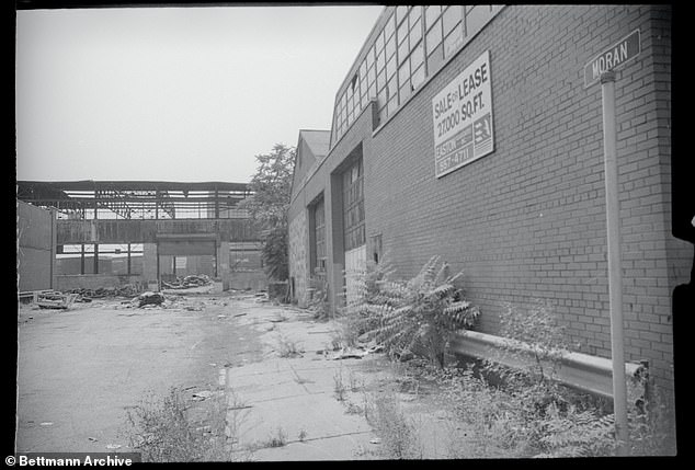 Pictured: The site of Central Sanitation Services in Hamtramck, Michigan, where the former Teamsters union boss may have been disposed of before it burned down by an arson fire in February 1976