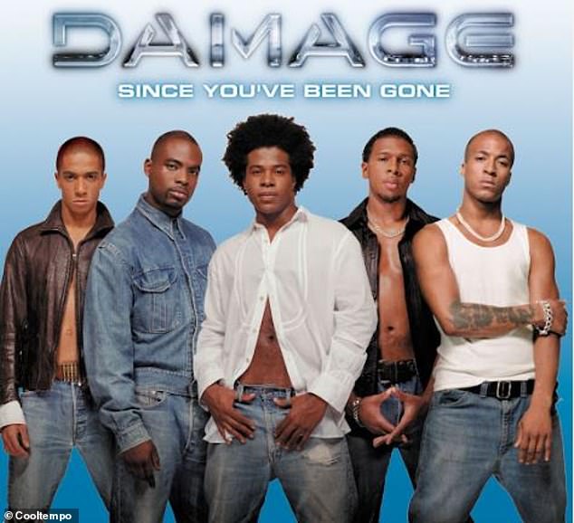 R&B boyband Damage have revealed the shocking racism they faced in the Nineties (pictured: Jade Jones, Noel Simpson, Andrez Harriott, Rahsaan J Bromfield and Coreé Richards)