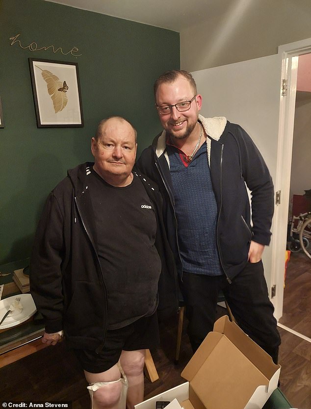 Gary Stevens (left), then 56, survived the near-fatal attack, with paramedics praising Mark's (right) 'incredible' ability to keep the father-of-one alive. In recognition of Mark's incredible life-saving act, Anna Stevens, Gary's widow, has set up a GoFundMe page to help raise funds for the pair's honeymoon and to also contribute to their children's futures