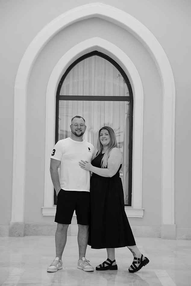 Bethany Stevens (right) is set to marry Mark Taylor (left) who heroically saved her father's life after he suffered a heart attack at a petrol station on January 27, 2022